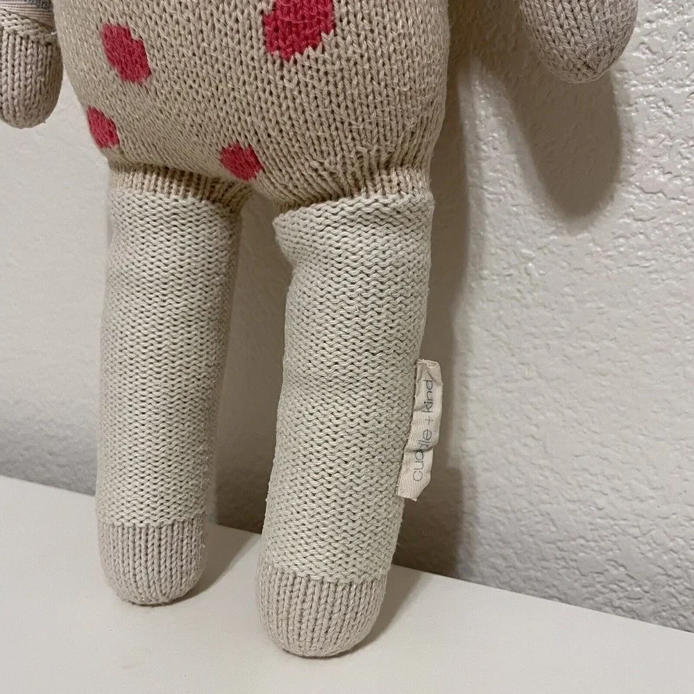 Cuddle + Kind Lucy the Lamb Plush Knit Handmade Doll Stuffed Animal 20